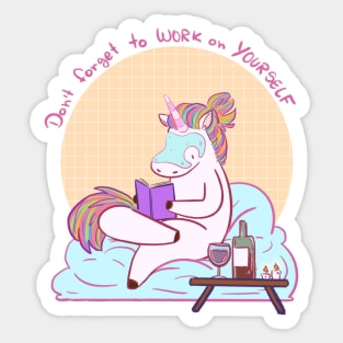 Work on Yourself Sticker